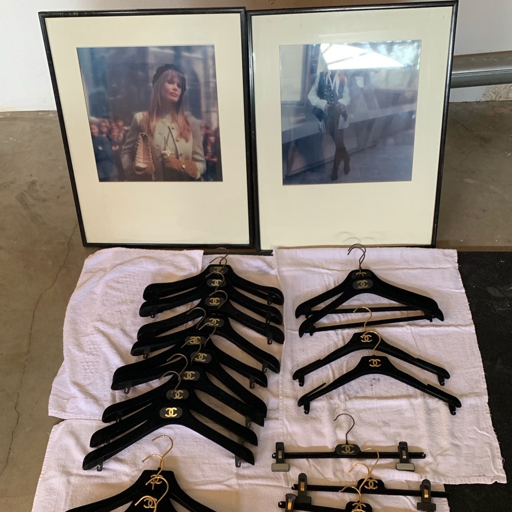 Chanel Hangers and 2 pictures of Elle McPherson